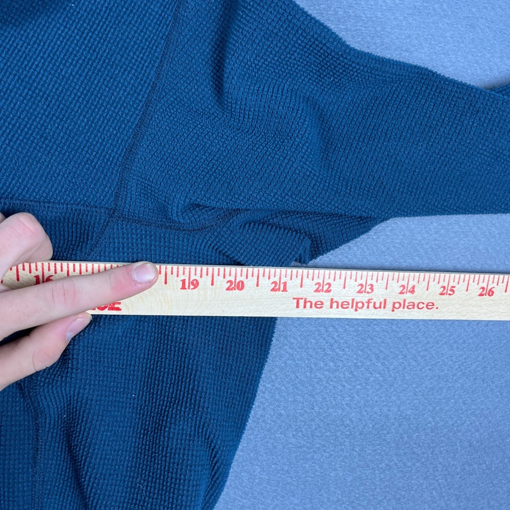 Arcteryx Polartec Waffle Grid Fleece Quarter Zip Pullover Teal Blue Womens Large - Picture 5 of 7